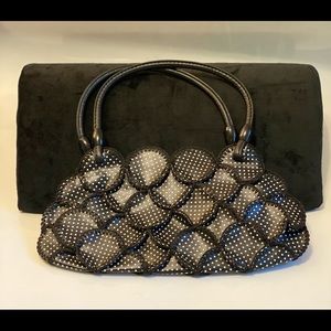 Faux leather purse